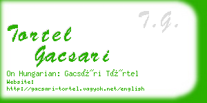 tortel gacsari business card